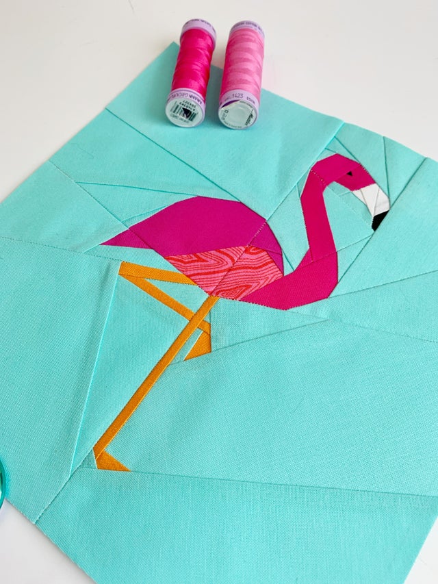 Flamingo quilt, flamingo quilt pattern, flamingo quilt block , flamingo ...